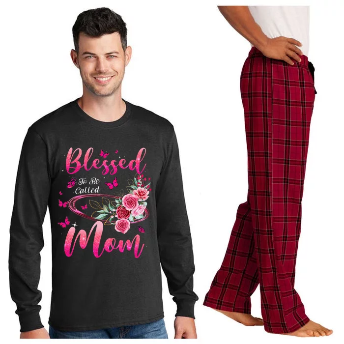 Blessed To Be Called Mom Cute Mothers Day Long Sleeve Pajama Set