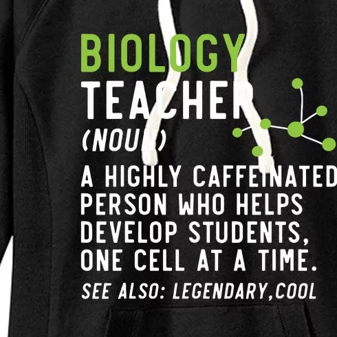 Biology Teacher Biology Student Science Lover Biologist Women's Fleece Hoodie