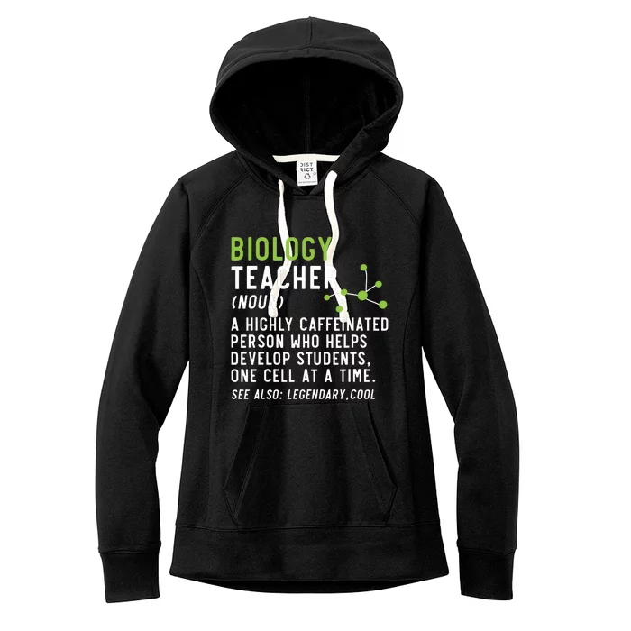 Biology Teacher Biology Student Science Lover Biologist Women's Fleece Hoodie