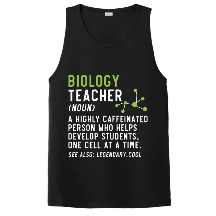 Biology Teacher Biology Student Science Lover Biologist Performance Tank