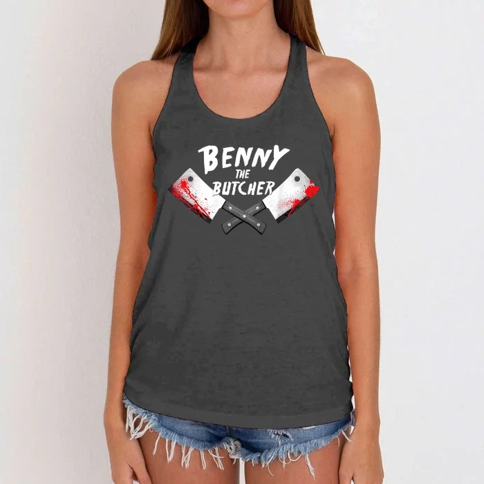 Benny The Butcher Women's Knotted Racerback Tank