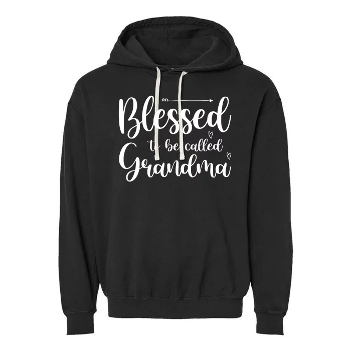 Blessed To Be Called Grandma Garment-Dyed Fleece Hoodie