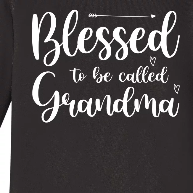 Blessed To Be Called Grandma Baby Long Sleeve Bodysuit