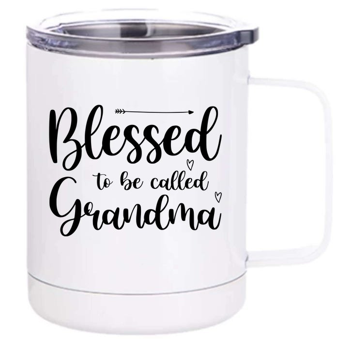 Blessed To Be Called Grandma Front & Back 12oz Stainless Steel Tumbler Cup