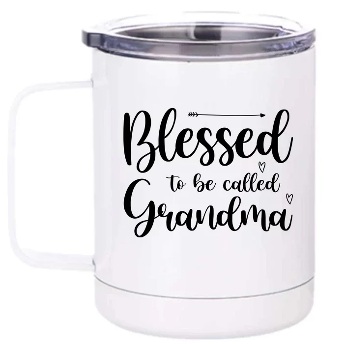 Blessed To Be Called Grandma Front & Back 12oz Stainless Steel Tumbler Cup