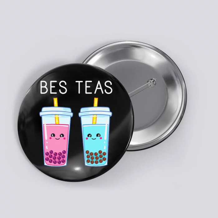 Bubble Tea Boba Tapioca Pearls Milk Drink Kawaii Friend Button