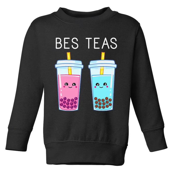 Bubble Tea Boba Tapioca Pearls Milk Drink Kawaii Friend Toddler Sweatshirt