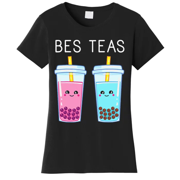 Bubble Tea Boba Tapioca Pearls Milk Drink Kawaii Friend Women's T-Shirt