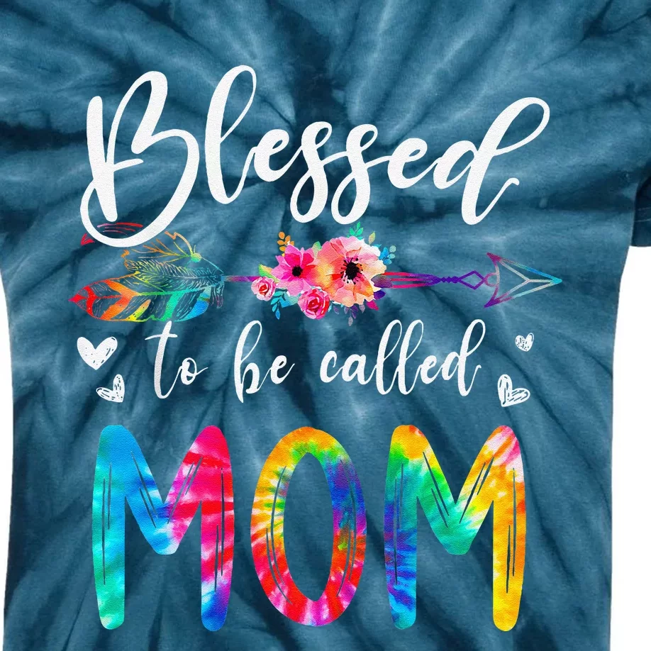 Blessed To Be Called Mom Cute Mothers Day Kids Tie-Dye T-Shirt