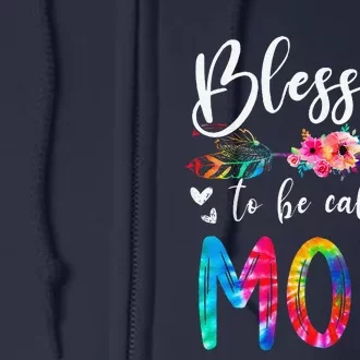 Blessed To Be Called Mom Cute Mothers Day Full Zip Hoodie