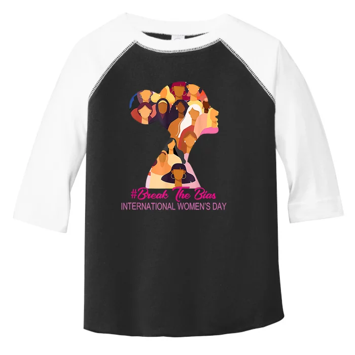 Break The Bias International Womens Day 8th March Womens Day Toddler Fine Jersey T-Shirt