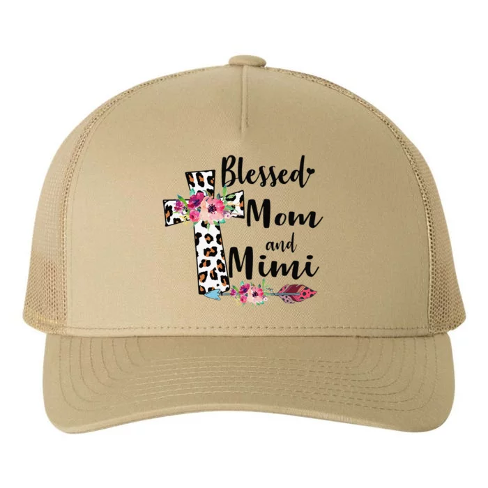 Blessed To Be Called Mom And Mimi Funny Mimi Gift Yupoong Adult 5-Panel Trucker Hat