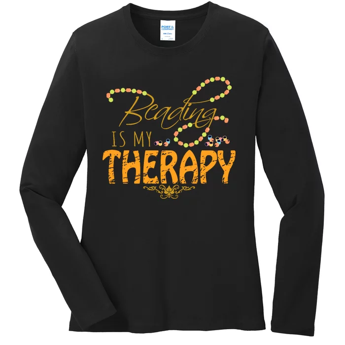 Bead Therapy Beadery Beading Tool Custom Jewelry Maker Gifts Ladies Long Sleeve Shirt