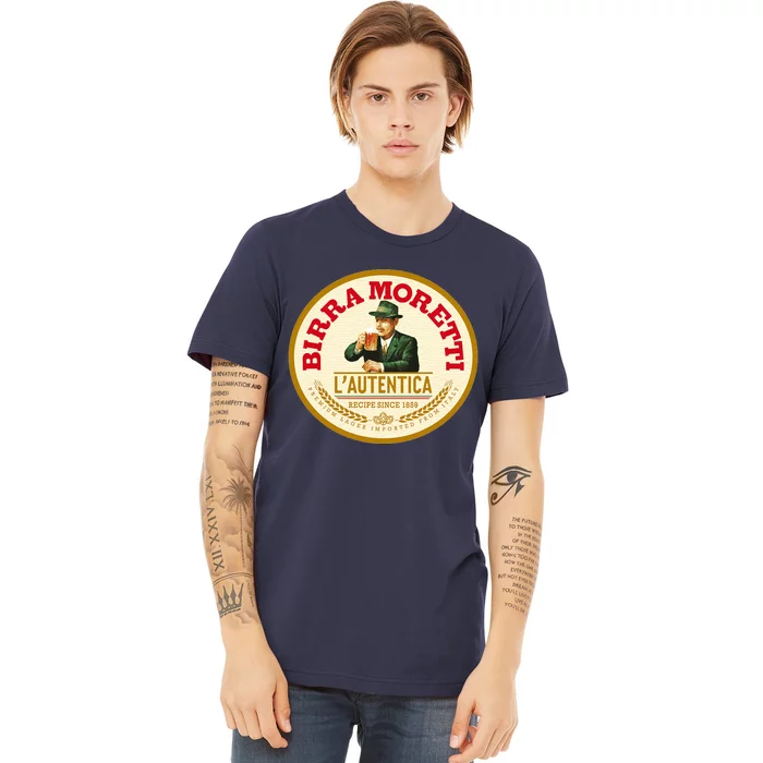 Best To Buy Iconic Vintage Birra Moretti Logo 1859 Design Premium T-Shirt