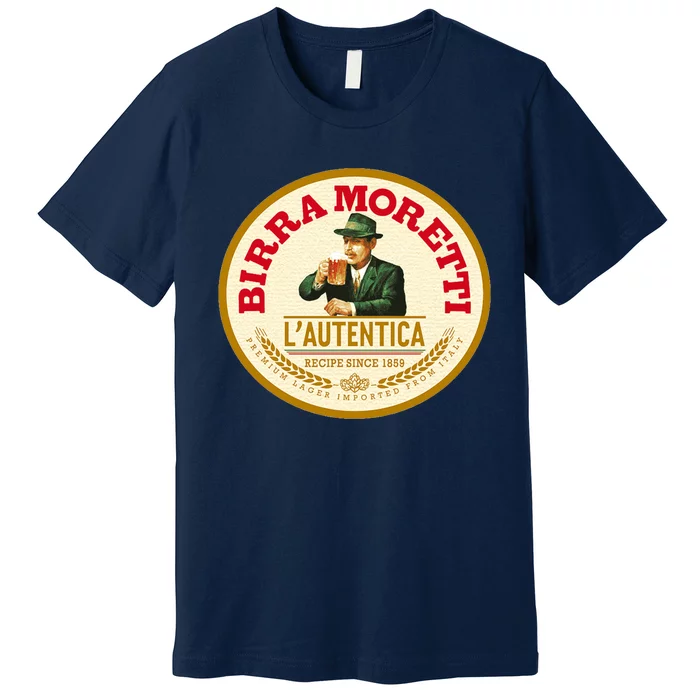 Best To Buy Iconic Vintage Birra Moretti Logo 1859 Design Premium T-Shirt