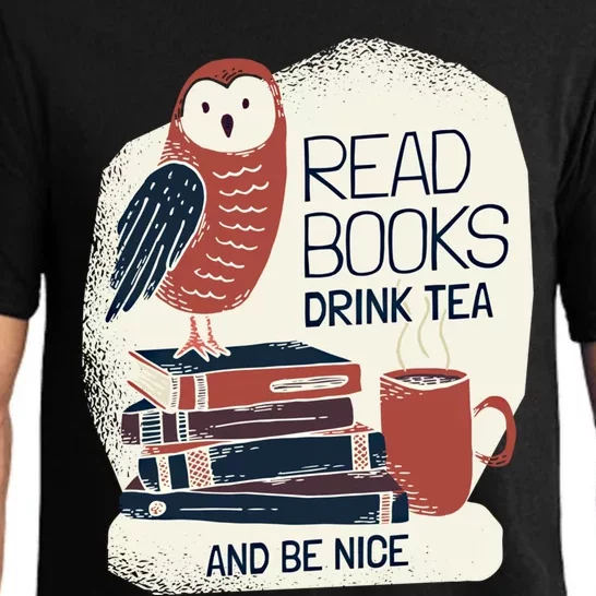 BookLover Tea Books Owl Bookworm Cute Gift Pajama Set