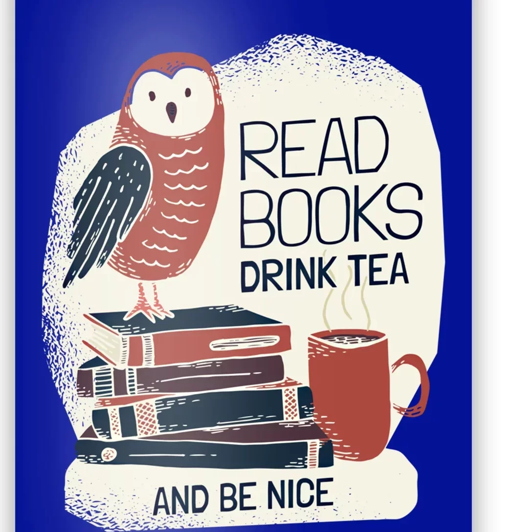 BookLover Tea Books Owl Bookworm Cute Gift Poster