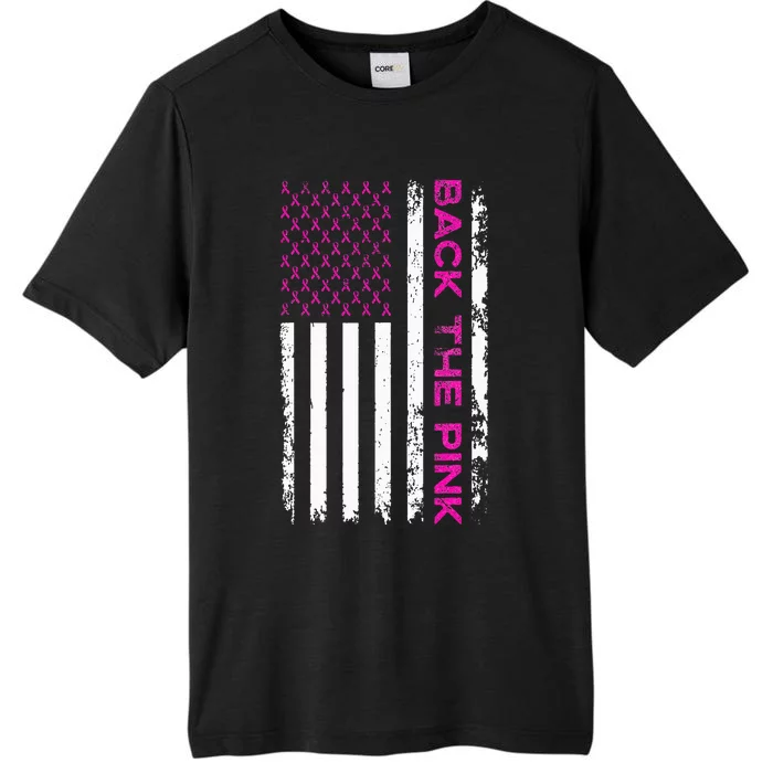 Back The Breast Cancer Awareness Flag ChromaSoft Performance T-Shirt