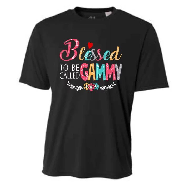 Blessed To Be Called Gammy Colorful For Grandma Gifts Cooling Performance Crew T-Shirt