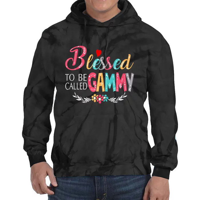 Blessed To Be Called Gammy Colorful For Grandma Gifts Tie Dye Hoodie