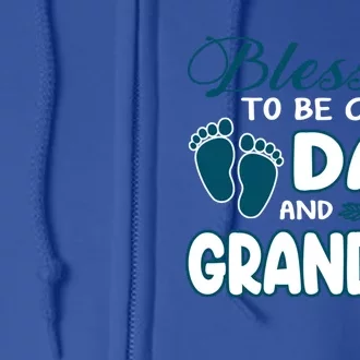 Blessed To Be Called Dad And Grandpa Gift Funny Gift Christmas Cute Gift Full Zip Hoodie