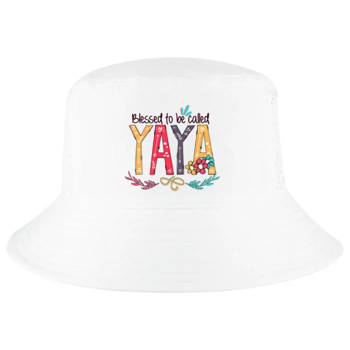 Blessed To Be Called Yaya Colorful Grandma Cool Comfort Performance Bucket Hat