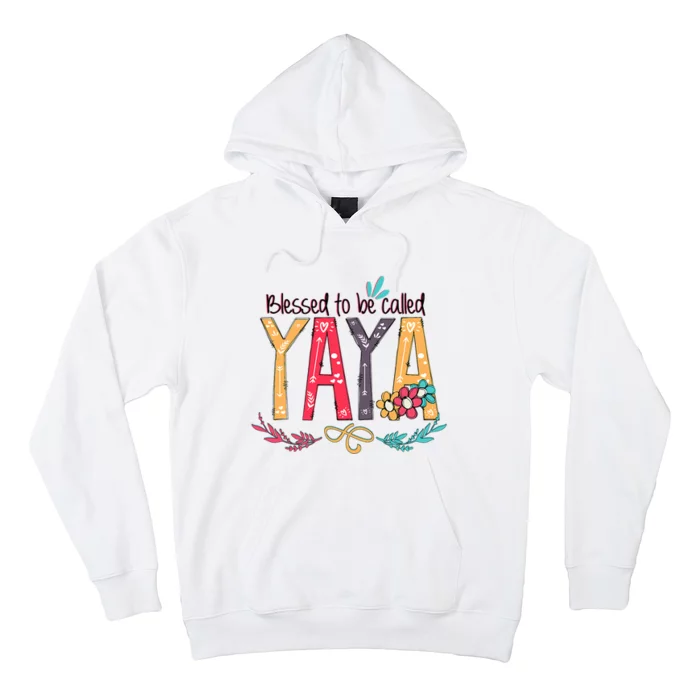 Blessed To Be Called Yaya Colorful Grandma Hoodie