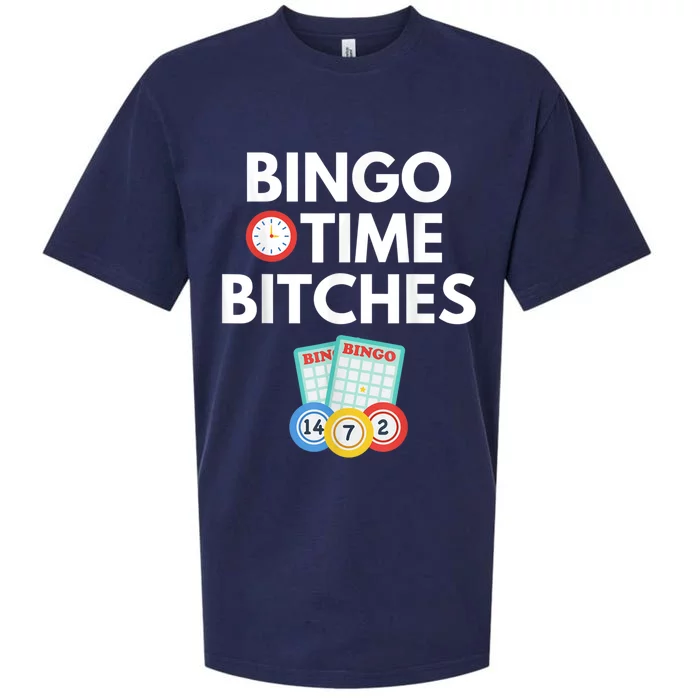 Bingo Time Bitches Funny Bingo Player Game Lover Humor Sueded Cloud Jersey T-Shirt