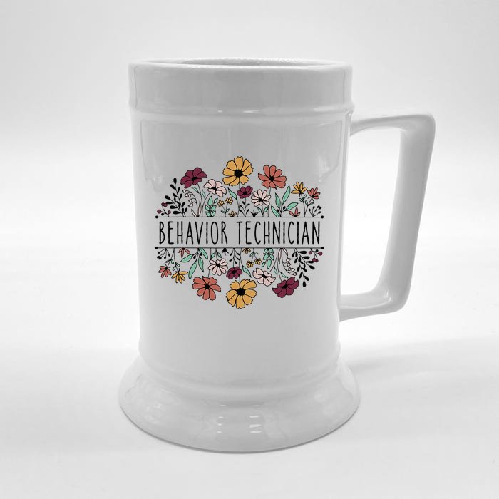 Behavior Technician Behavioral Tech Registered Behavior Front & Back Beer Stein