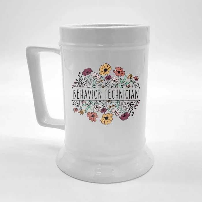 Behavior Technician Behavioral Tech Registered Behavior Front & Back Beer Stein