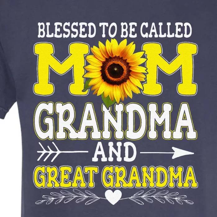 Blessed To Be Called Mom Grandma Great Grandma MotherS Day Garment-Dyed Heavyweight T-Shirt