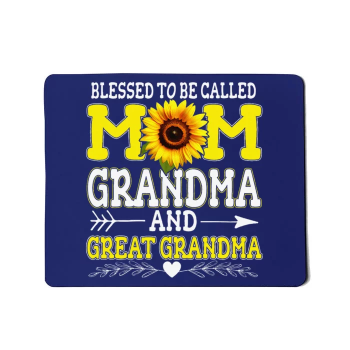 Blessed To Be Called Mom Grandma Great Grandma MotherS Day Mousepad