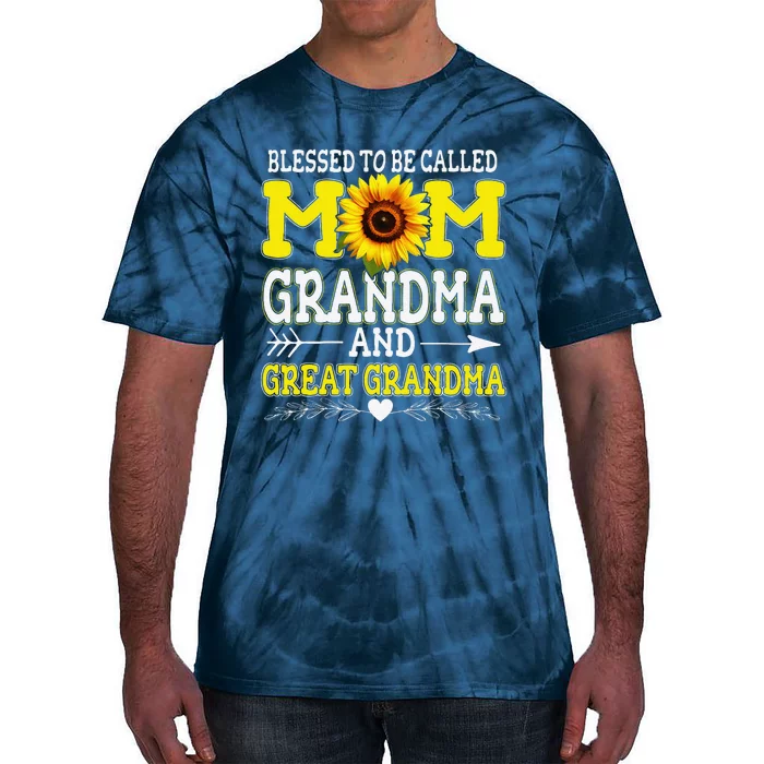 Blessed To Be Called Mom Grandma Great Grandma MotherS Day Tie-Dye T-Shirt