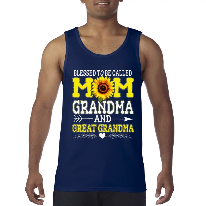 Blessed To Be Called Mom Grandma Great Grandma MotherS Day Tank Top