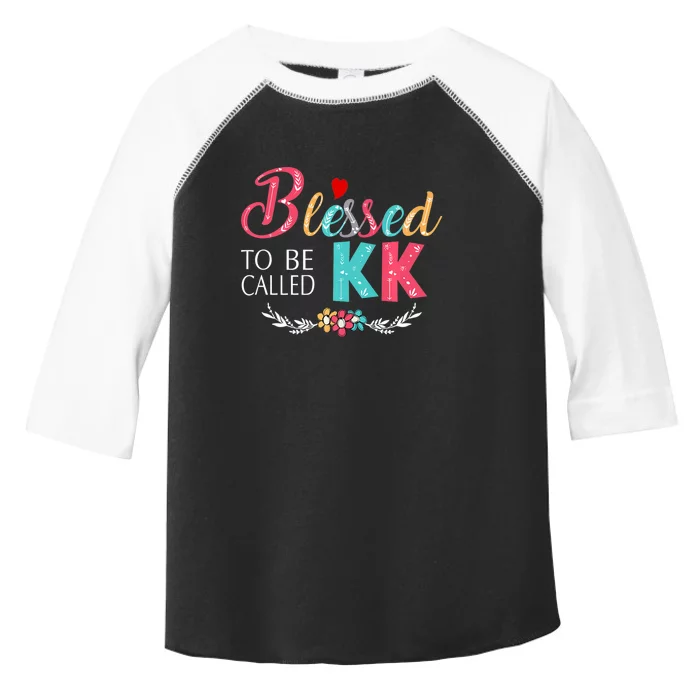 Blessed To Be Called Kk Colorful Gifts Toddler Fine Jersey T-Shirt