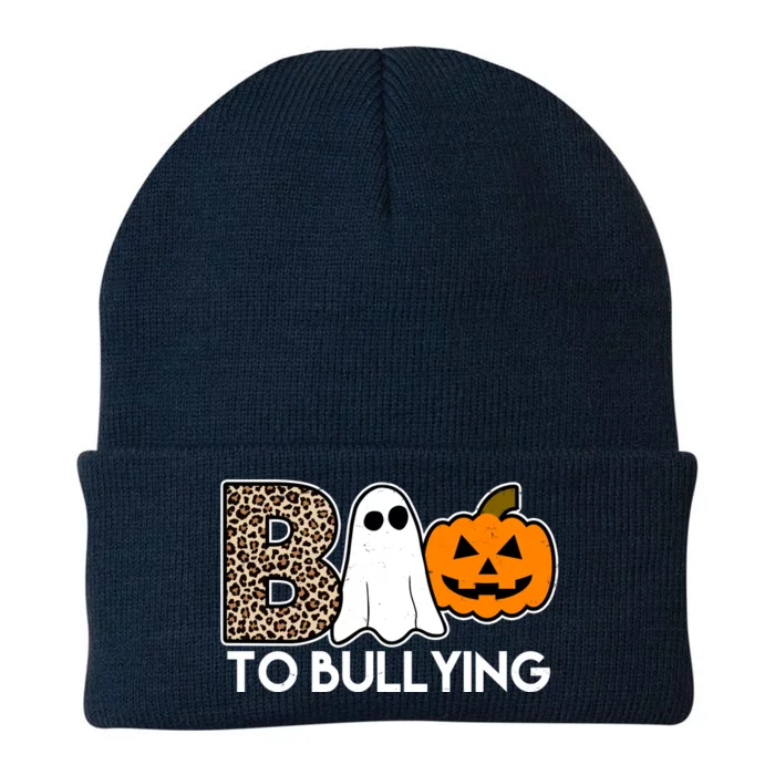 Boo To Bullying Awareness Halloween Knit Cap Winter Beanie