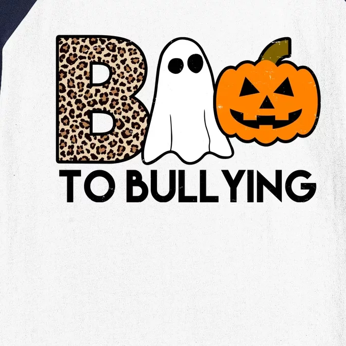 Boo To Bullying Awareness Halloween Baseball Sleeve Shirt