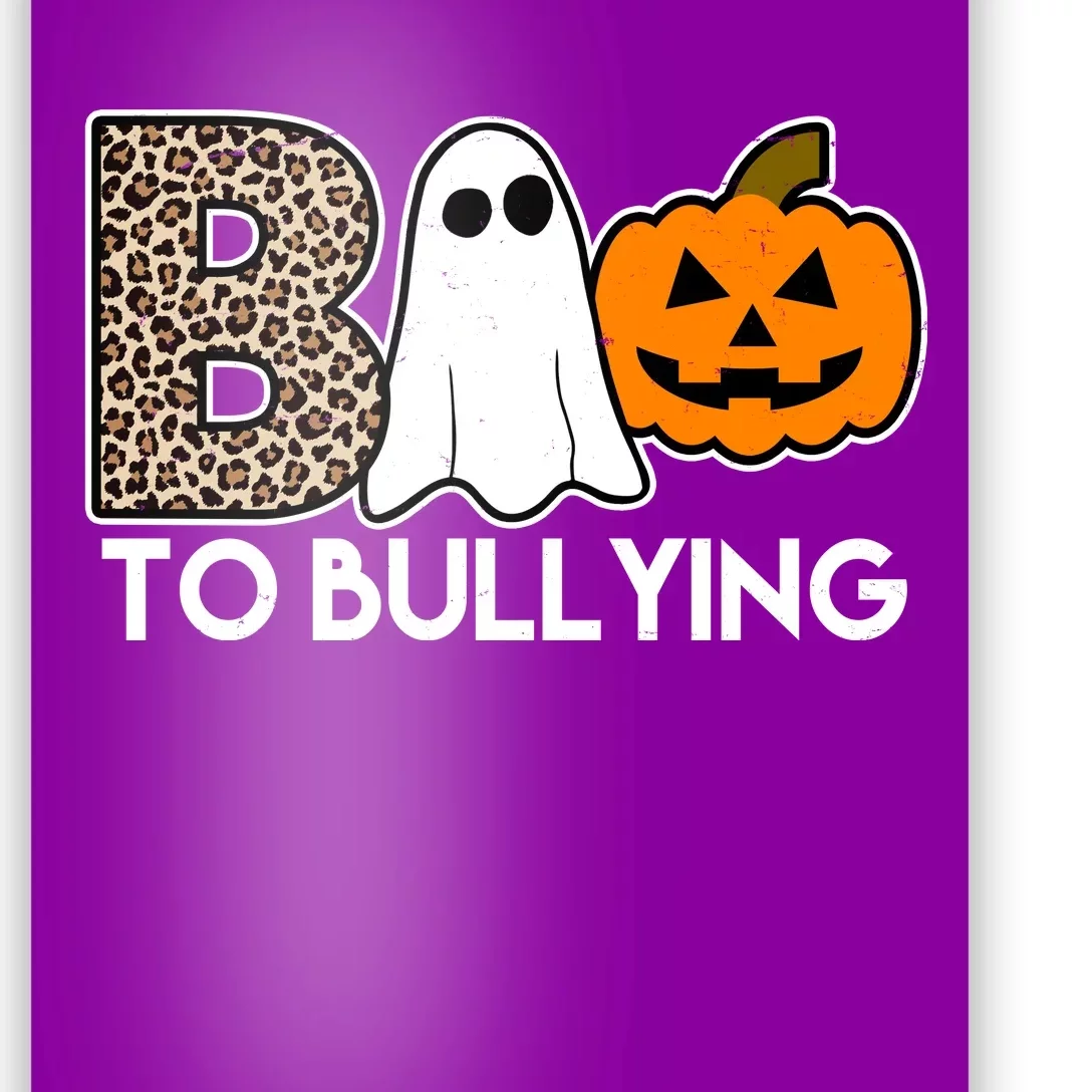 Boo To Bullying Awareness Halloween Poster