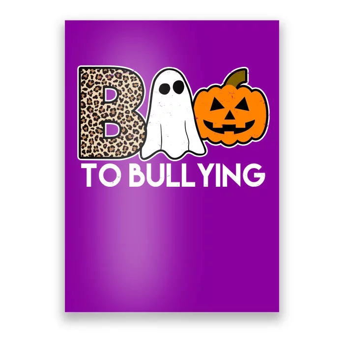 Boo To Bullying Awareness Halloween Poster