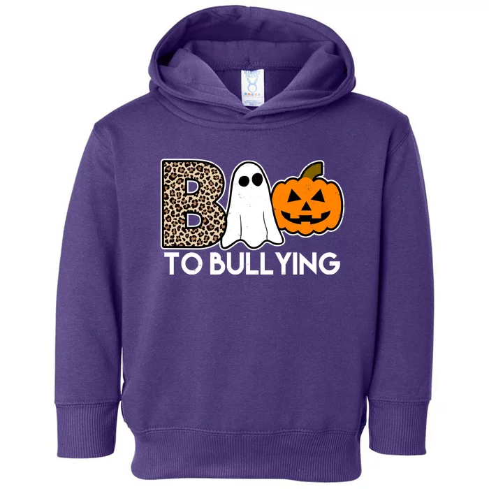 Boo To Bullying Awareness Halloween Toddler Hoodie