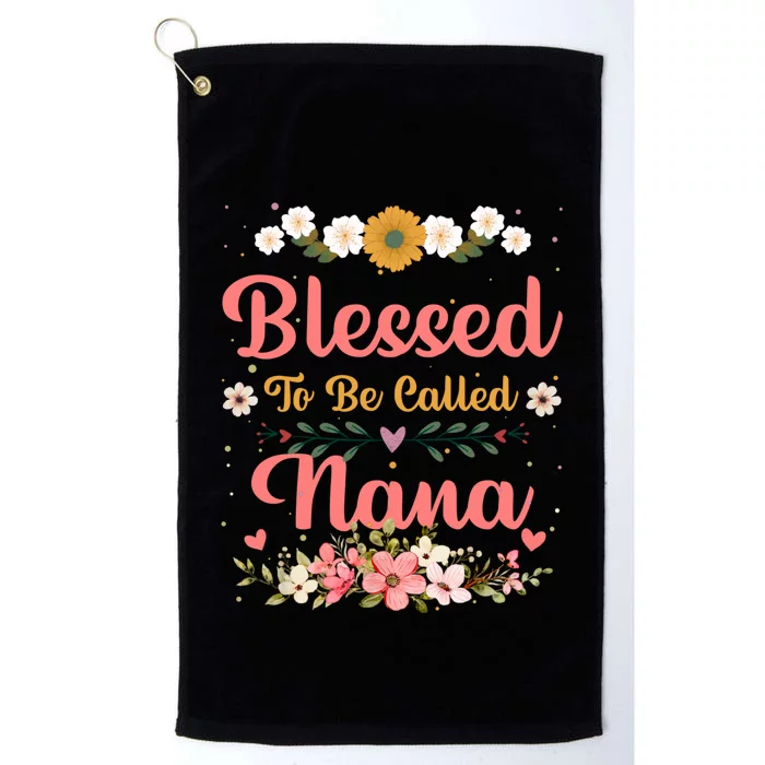 Blessed To Be Called Nina Mothers Day Platinum Collection Golf Towel