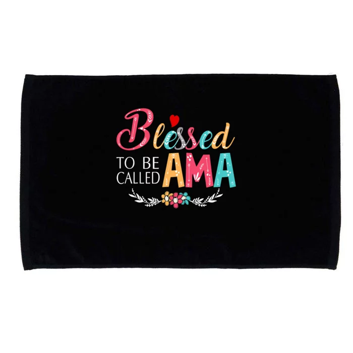 Blessed To Be Called Ama Colorful Art MotherS Day Microfiber Hand Towel