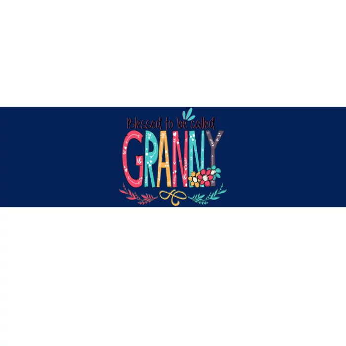 Blessed To Be Called Granny Colorful Gifts Bumper Sticker