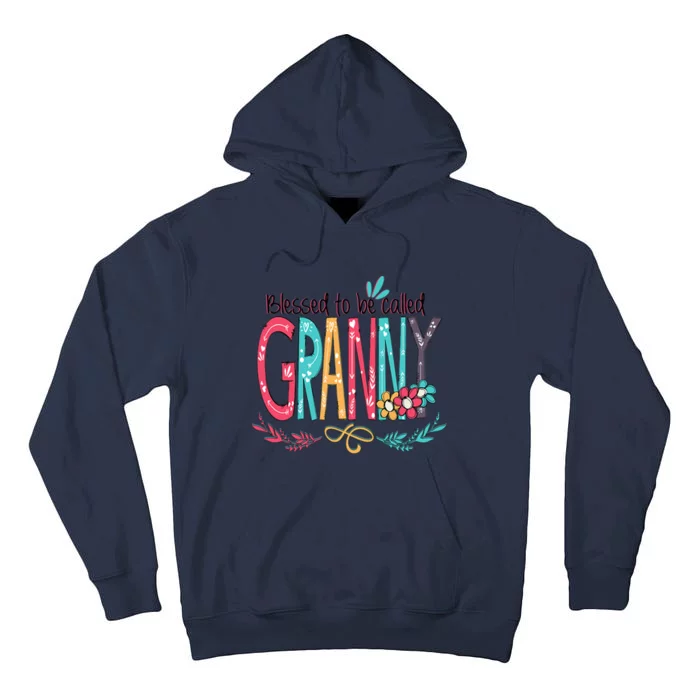 Blessed To Be Called Granny Colorful Gifts Tall Hoodie