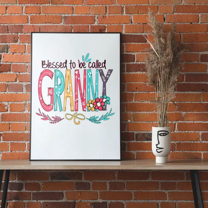 Blessed To Be Called Granny Colorful Gifts Poster