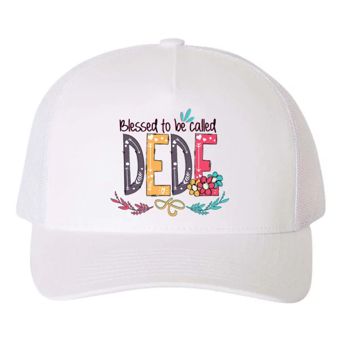 Blessed To Be Called Dede Colorful Grandma Yupoong Adult 5-Panel Trucker Hat