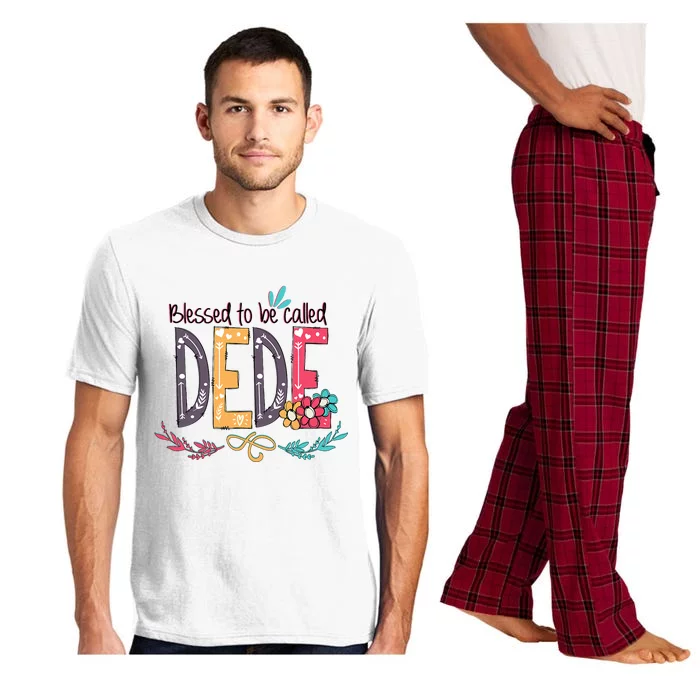 Blessed To Be Called Dede Colorful Grandma Pajama Set