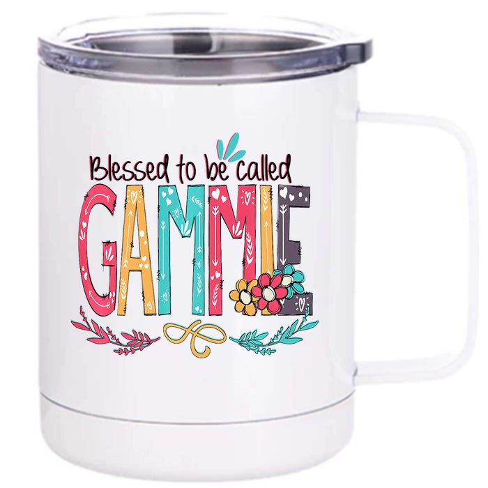 Blessed To Be Called Gammie Colorful Grandma 12 oz Stainless Steel Tumbler Cup