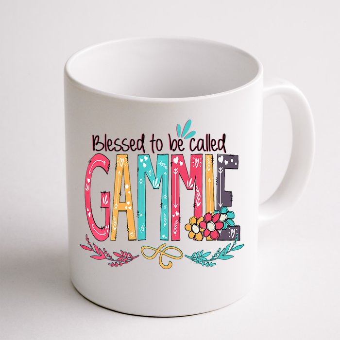 Blessed To Be Called Gammie Colorful Grandma Front & Back Coffee Mug