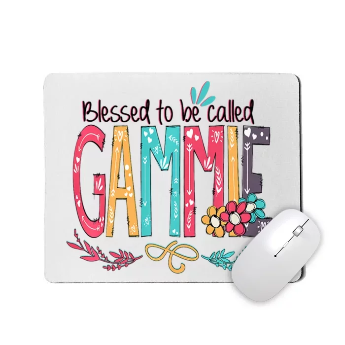 Blessed To Be Called Gammie Colorful Grandma Mousepad